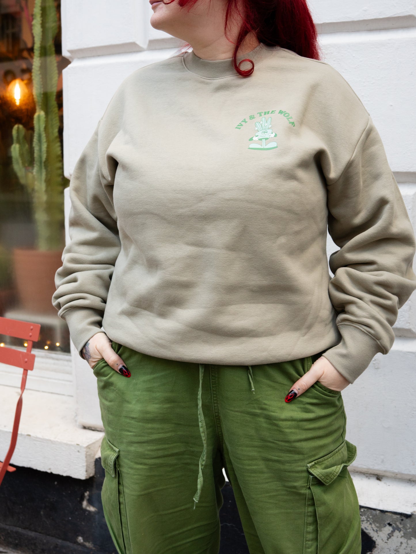 Green Crew Neck