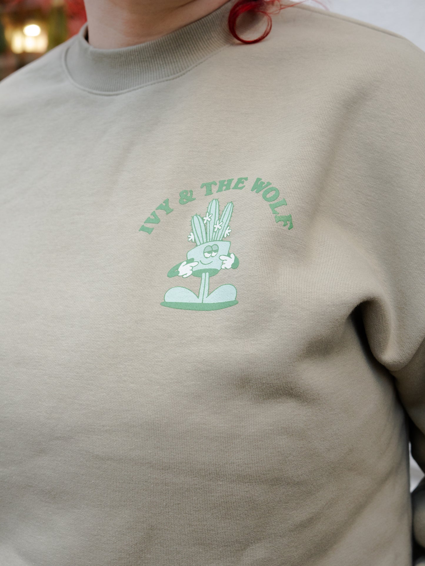 "Only Prick Worth Dealing With" Crew Neck in Eucalyptus